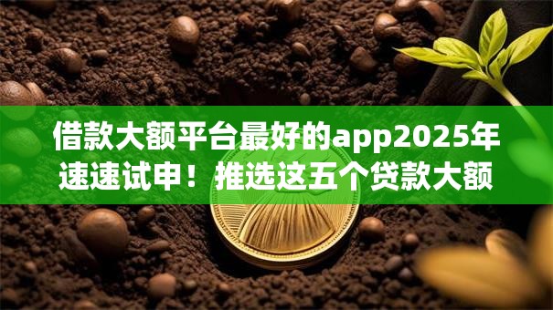 借款大额平台最好的app2025年速速试申!推选这五个贷款大额口子最好的软件 借款大额平台最好的app2025年速速试申!推选这五个贷款大额口子最好的软件