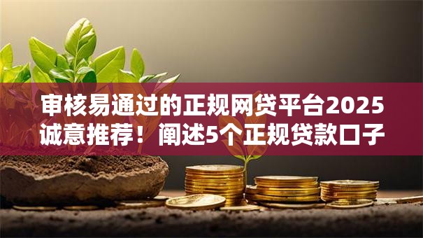 审核易通过的正规网贷平台2025诚意推荐!阐述5个正规贷款口子审核易通过借钱 审核易通过的正规网贷平台2025诚意推荐!阐述5个正规贷款口子审核易通过借钱