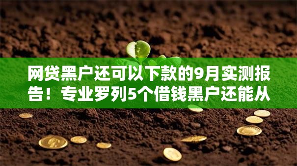 网贷黑户还可以下款的9月实测报告!专业罗列5个借钱黑户还能从口子下款 网贷黑户还可以下款的9月实测报告!专业罗列5个借钱黑户还能从口子下款