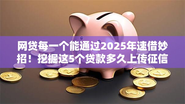 网贷每一个能通过2025年速借妙招!挖掘这5个贷款多久上传征信 网贷每一个能通过2025年速借妙招!挖掘这5个贷款多久上传征信