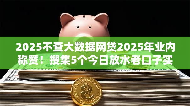 2025不查大数据网贷2025年业内称赞!搜集5个今日放水老口子实测双黑下款 2025不查大数据网贷2025年业内称赞!搜集5个今日放水老口子实测双黑下款