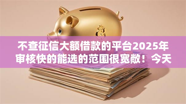 不查征信大额借款的平台2025年审核快的能选的范围很宽敞!今天深度探寻这五个黑户借钱软件! 不查征信大额借款的平台2025年审核快的能选的范围很宽敞!今天深度探寻这五个黑户借钱软件!
