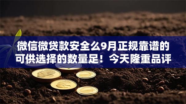 微信微贷款安全么9月正规靠谱的可供选择的数量足!今天隆重品评这五个黑户借款口子! 微信微贷款安全么9月正规靠谱的可供选择的数量足!今天隆重品评这五个黑户借款口子!