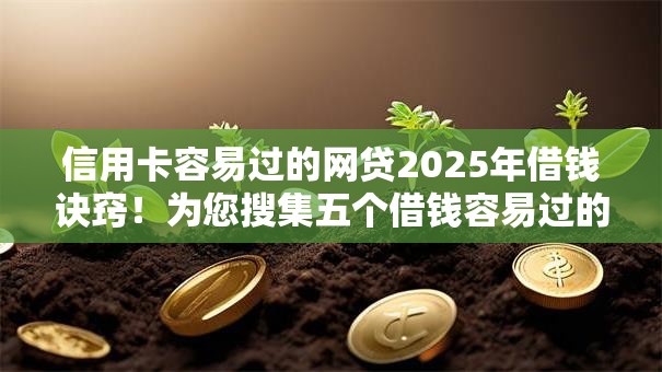 信用卡容易过的网贷2025年借钱诀窍!为您搜集五个借钱容易过的平台 信用卡容易过的网贷2025年借钱诀窍!为您搜集五个借钱容易过的平台