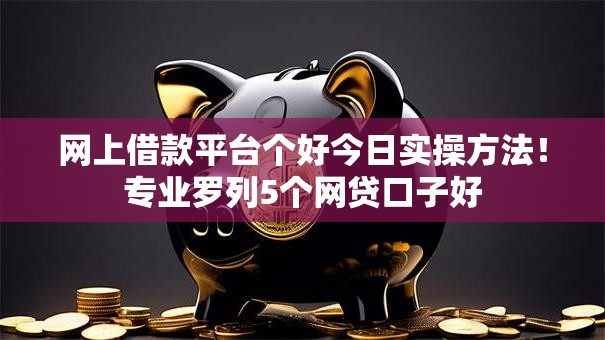 网上借款平台个好今日实操方法！专业罗列5个网贷口子好