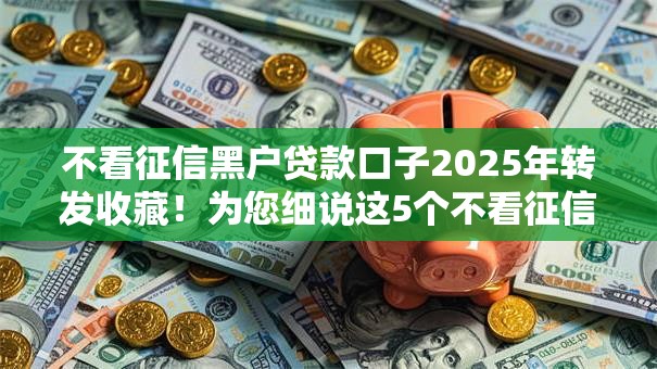 不看征信黑户贷款口子2025年转发收藏!为您细说这5个不看征信黑户网贷口子借款 不看征信黑户贷款口子2025年转发收藏!为您细说这5个不看征信黑户网贷口子借款