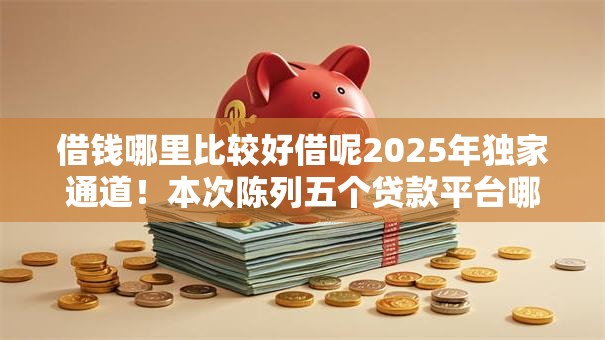 借钱哪里比较好借呢2025年独家通道!本次陈列五个贷款平台哪里方便借 借钱哪里比较好借呢2025年独家通道!本次陈列五个贷款平台哪里方便借
