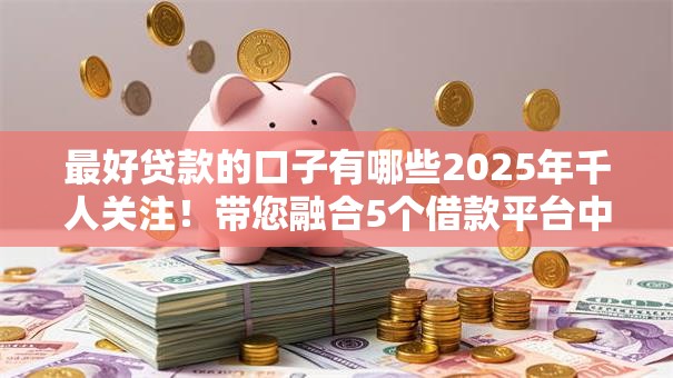 最好贷款的口子有哪些2025年千人关注！带您融合5个借款平台中的软件有很多选择