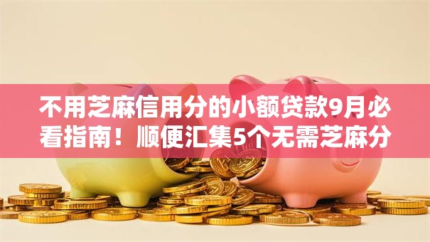 不用芝麻信用分的小额贷款9月必看指南！顺便汇集5个无需芝麻分的网贷口子