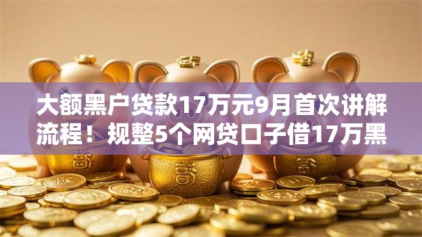 大额黑户贷款17万元9月首次讲解流程!规整5个网贷口子借17万黑户 大额黑户贷款17万元9月首次讲解流程!规整5个网贷口子借17万黑户