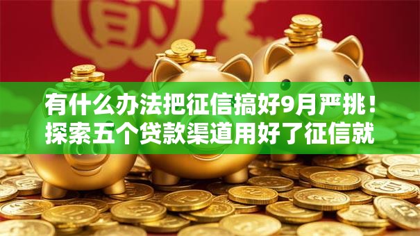 有什么办法把征信搞好9月严挑！探索五个贷款渠道用好了征信就变好