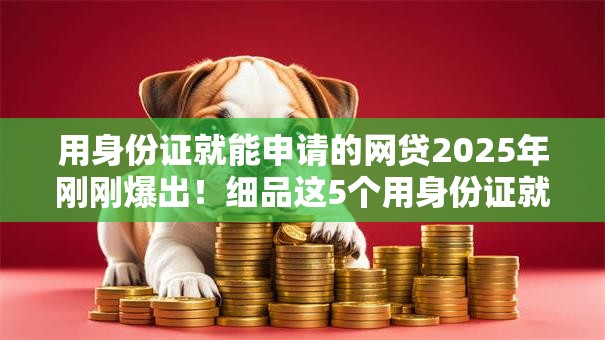 用身份证就能申请的网贷2025年刚刚爆出!细品这5个用身份证就能申请的借钱软件 用身份证就能申请的网贷2025年刚刚爆出!细品这5个用身份证就能申请的借钱软件