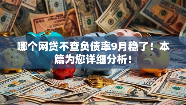 哪个网贷不查负债率9月稳了！本篇为您详细分析！