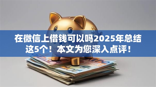 在微信上借钱可以吗2025年总结这5个！本文为您深入点评！
