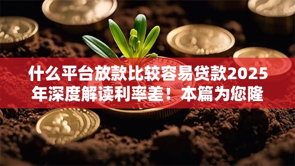 什么平台放款比较容易贷款2025年深度解读利率差！本篇为您隆重公布！