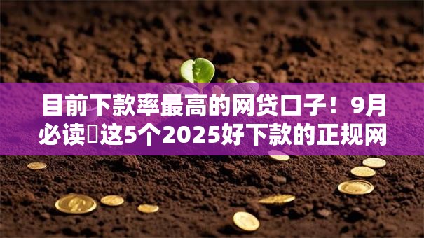 目前下款率最高的网贷口子!9月必读这5个2025好下款的正规网贷 目前下款率最高的网贷口子!9月必读这5个2025好下款的正规网贷