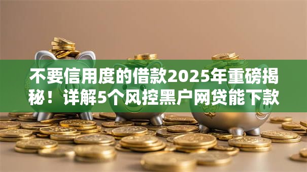 不要信用度的借款2025年重磅揭秘!详解5个风控黑户网贷能下款的口子 不要信用度的借款2025年重磅揭秘!详解5个风控黑户网贷能下款的口子