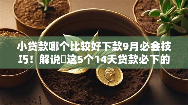 小贷款哪个比较好下款9月必会技巧!解说这5个14天贷款必下的APP2025 小贷款哪个比较好下款9月必会技巧!解说这5个14天贷款必下的APP2025
