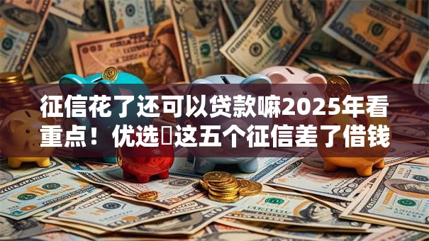 征信花了还可以贷款嘛2025年看重点！优选​这五个征信差了借钱软件还能用