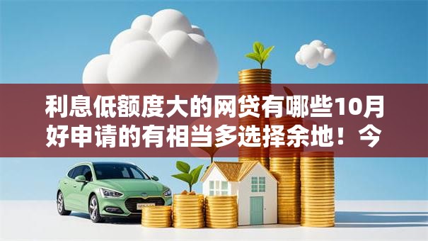 利息低额度大的网贷有哪些10月好申请的有相当多选择余地！今天深度公开这五个黑户贷款平台！