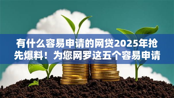 有什么容易申请的网贷2025年抢先爆料！为您网罗这五个容易申请的借款平台