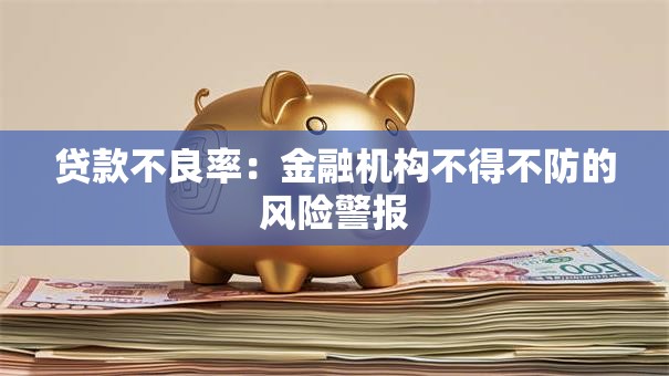贷款不良率：金融机构不得不防的风险警报