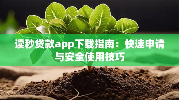 读秒贷款app下载指南：快速申请与安全使用技巧