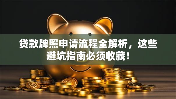 贷款牌照申请流程全解析，这些避坑指南必须收藏！