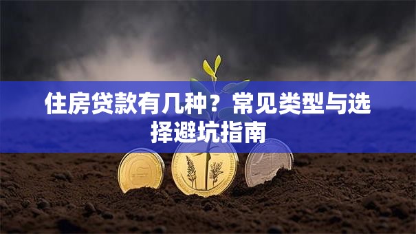 住房贷款有几种？常见类型与选择避坑指南