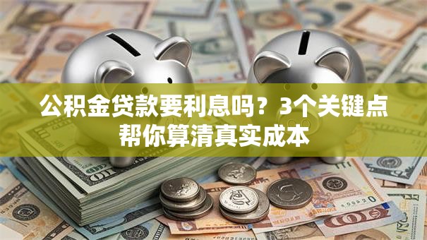 公积金贷款要利息吗?3个关键点帮你算清真实成本 公积金贷款要利息吗?3个关键点帮你算清真实成本