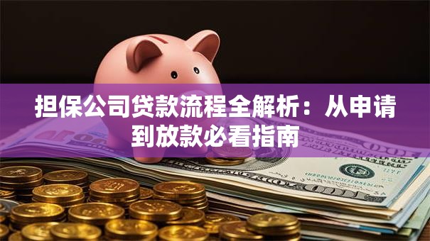 担保公司贷款流程全解析：从申请到放款必看指南
