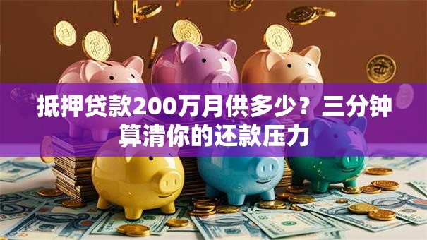 抵押贷款200万月供多少？三分钟算清你的还款压力