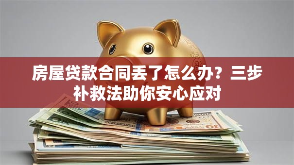 房屋贷款合同丢了怎么办?三步补救法助你安心应对 房屋贷款合同丢了怎么办?三步补救法助你安心应对