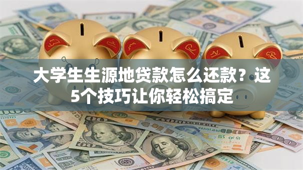 大学生生源地贷款怎么还款?这5个技巧让你轻松搞定 大学生生源地贷款怎么还款?这5个技巧让你轻松搞定