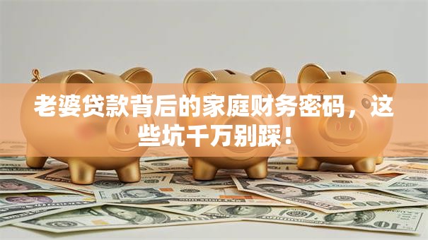 老婆贷款背后的家庭财务密码,这些坑千万别踩! 老婆贷款背后的家庭财务密码,这些坑千万别踩!