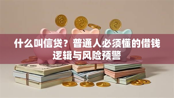 什么叫信贷?普通人必须懂的借钱逻辑与风险预警 什么叫信贷?普通人必须懂的借钱逻辑与风险预警