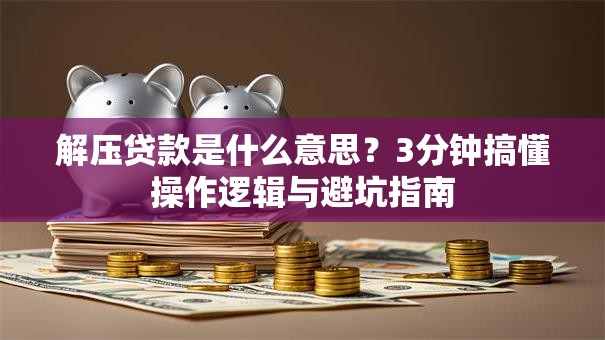解压贷款是什么意思？3分钟搞懂操作逻辑与避坑指南