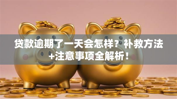贷款逾期了一天会怎样?补救方法+注意事项全解析! 贷款逾期了一天会怎样?补救方法+注意事项全解析!