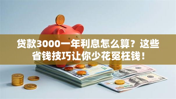 贷款3000一年利息怎么算?这些省钱技巧让你少花冤枉钱! 贷款3000一年利息怎么算?这些省钱技巧让你少花冤枉钱!