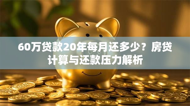 60万贷款20年每月还多少？房贷计算与还款压力解析