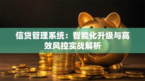 信贷管理系统：智能化升级与高效风控实战解析