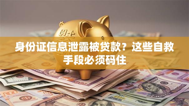 身份证信息泄露被贷款?这些自救手段必须码住 身份证信息泄露被贷款?这些自救手段必须码住