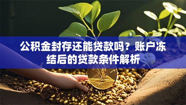 公积金封存还能贷款吗？账户冻结后的贷款条件解析