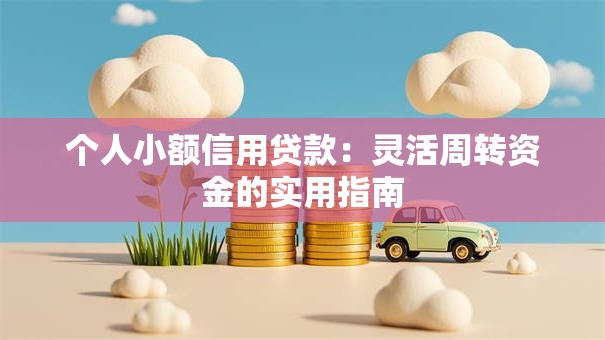 个人小额信用贷款：灵活周转资金的实用指南