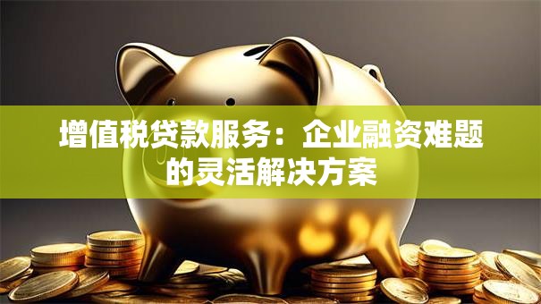 增值税贷款服务：企业融资难题的灵活解决方案