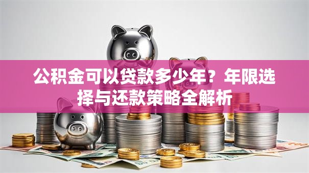 公积金可以贷款多少年？年限选择与还款策略全解析