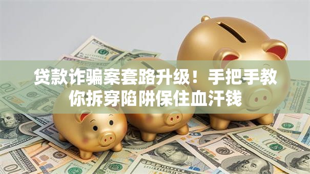 贷款诈骗案套路升级！手把手教你拆穿陷阱保住血汗钱