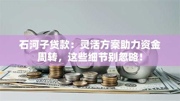 石河子贷款：灵活方案助力资金周转，这些细节别忽略！