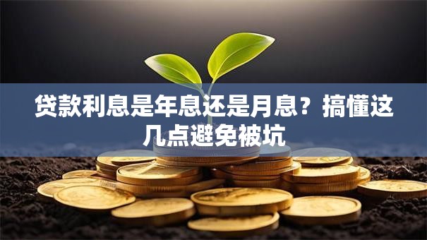 贷款利息是年息还是月息?搞懂这几点避免被坑 贷款利息是年息还是月息?搞懂这几点避免被坑
