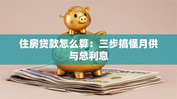 住房贷款怎么算：三步搞懂月供与总利息